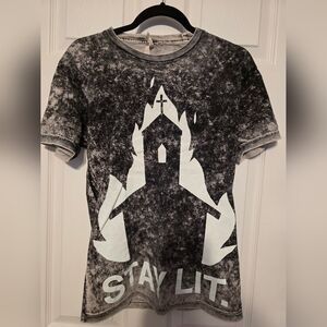 NWOT BlackCraft Cult "Stay Lit" reversible Small Tank. Two shirts in one!